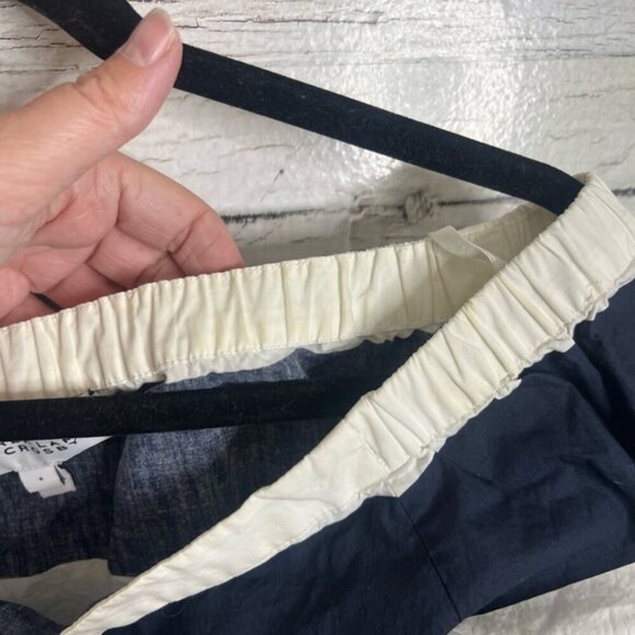 Derek Lam 10 Cosby Off the Shoulder blue white striped size 6 - Picture 7 of 9